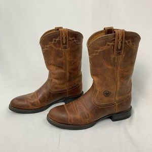 Ariat Women 7B Brown Heritage Roper Boot Pre-Owned